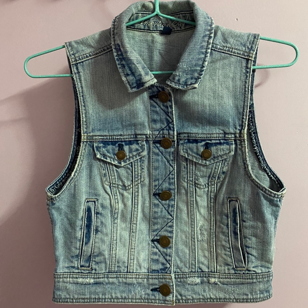 American Eagle Denim Vest